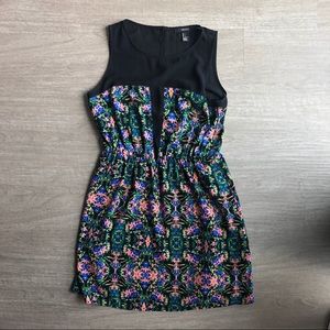 Bold Floral Dress - Size S